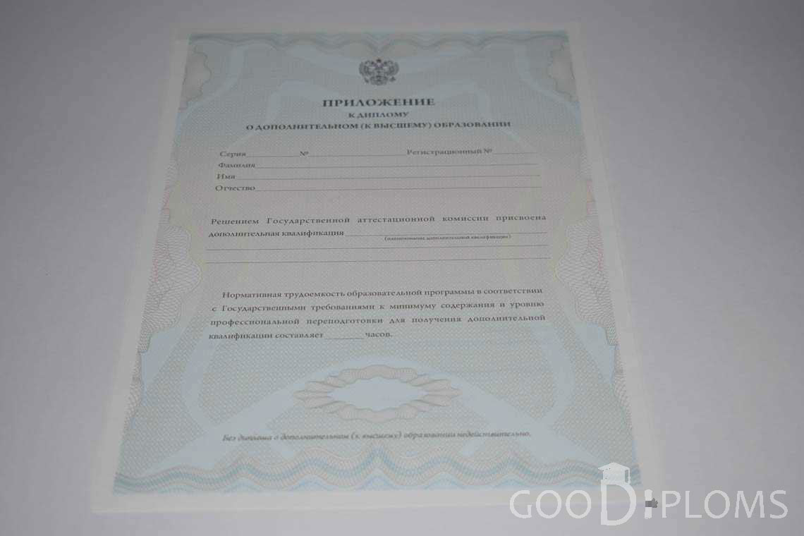 Приложение к Диплому МВА период выдачи 2011-2020 -  Екатеринбург